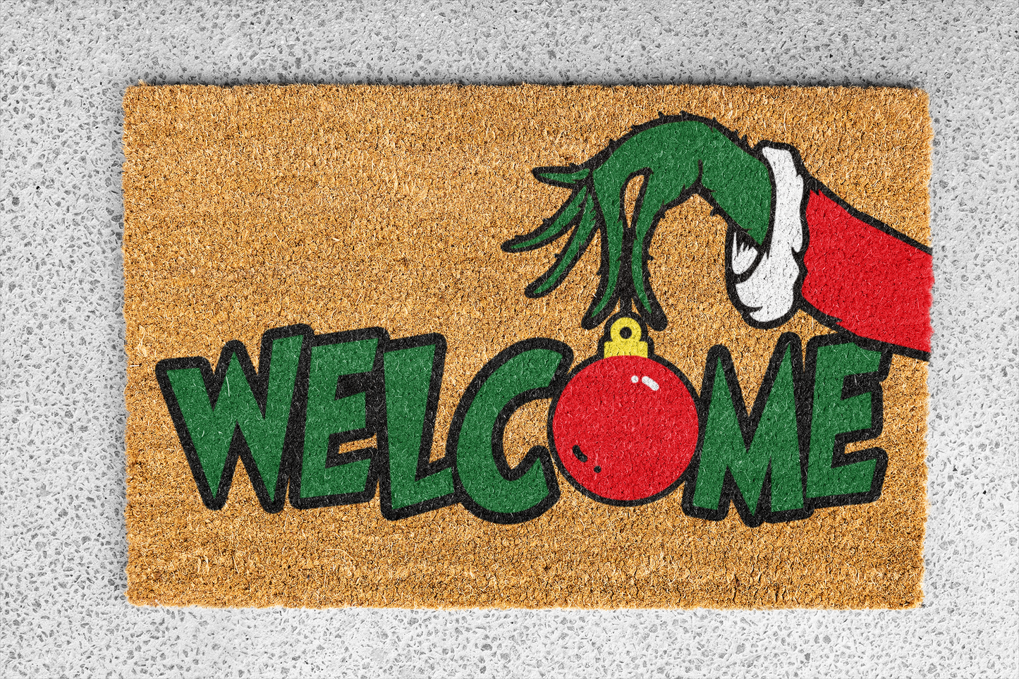 "Grinch Welcome" Custom Door Mat