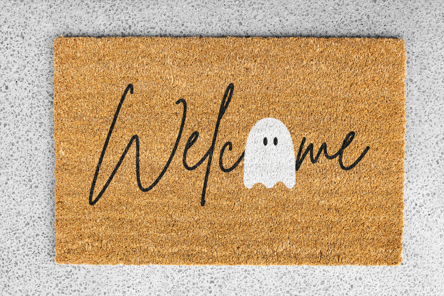 "Welcome Ghost" Custom Door Mat