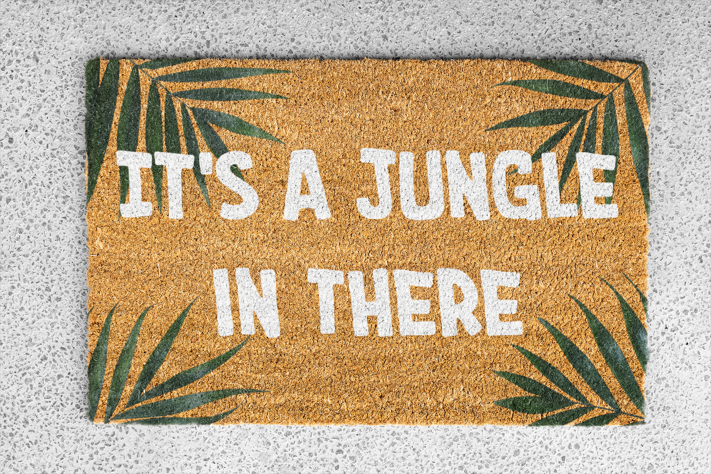 "It's A Jungle in There" Custom Door Mat