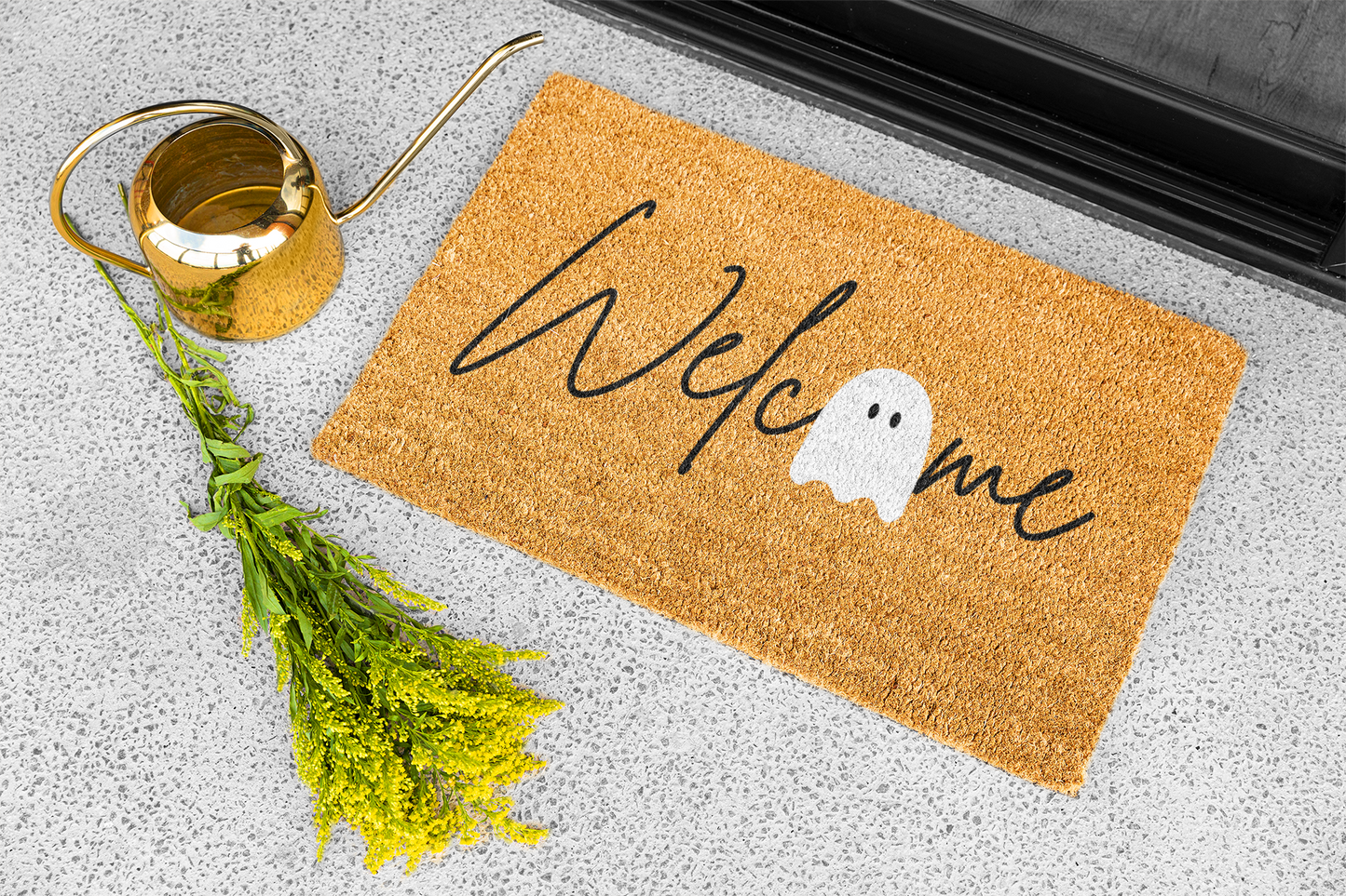 "Welcome Ghost" Custom Door Mat